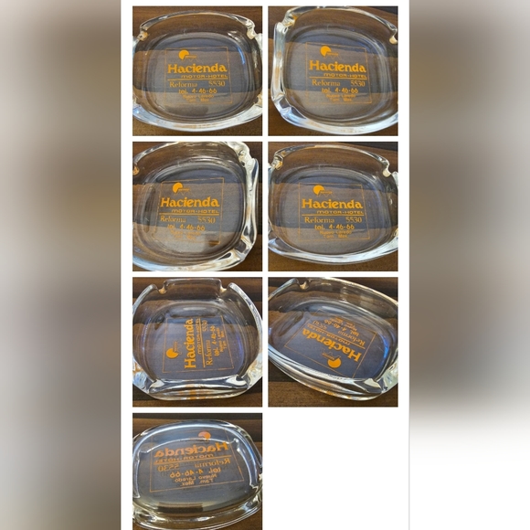 VINTAGE Hacienda Motor Hotel MEX & Freemont Hotel Vegas Ashtrays - Picture 2 of 4